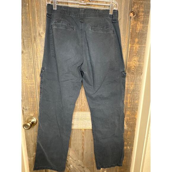 Wrangler Relaxed Fit Cargo Pants Black 29x30 100% Cotton Work Utility Outdoor - Picture 5 of 5